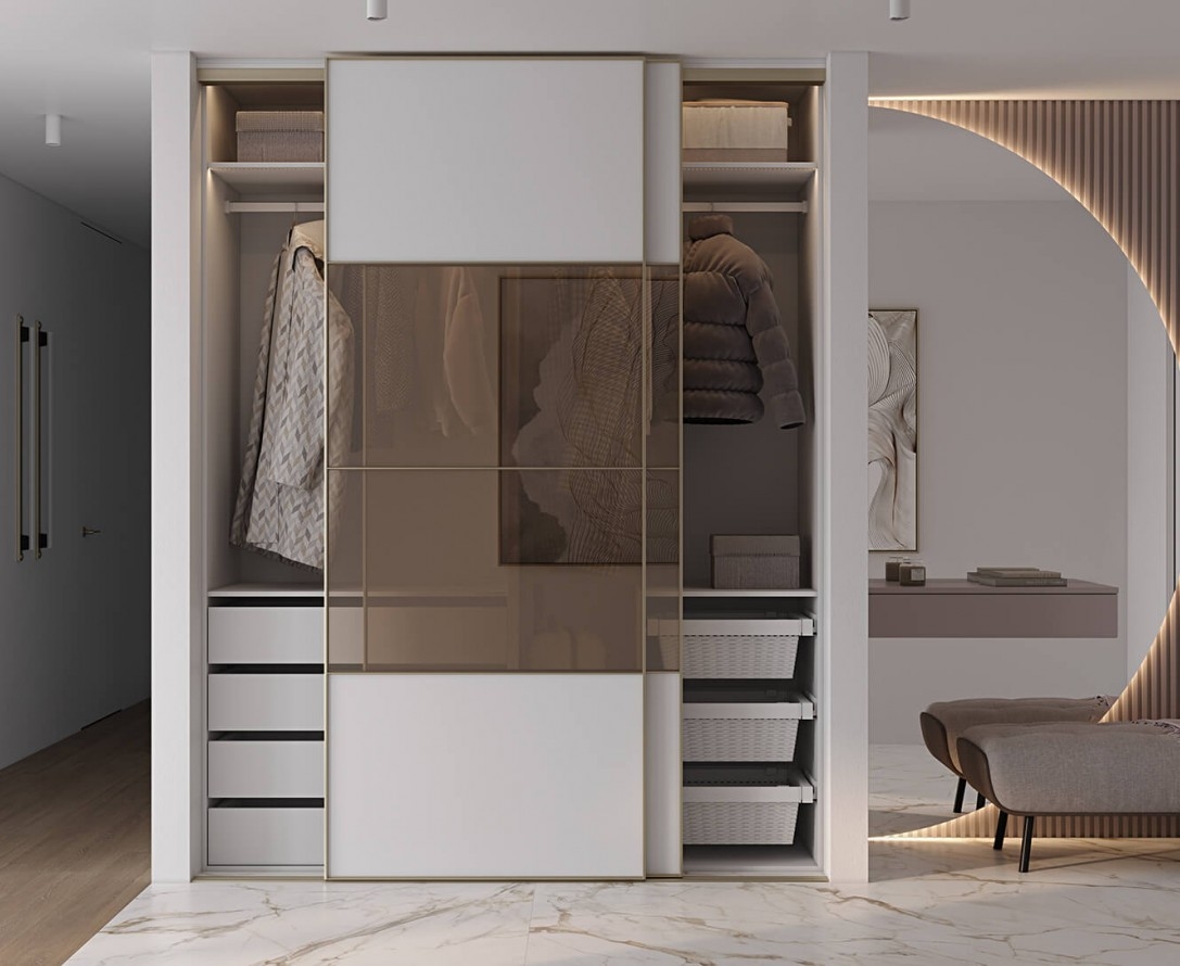 ГАРДЕРОБНЫЙ ШКАФ С РАЗДВИЖНОЙ СИСТЕМОЙ SLIM LINE-1 ГАРДЕРОБНЫЙ ШКАФ С РАЗДВИЖНОЙ СИСТЕМОЙ SLIM LINE-1